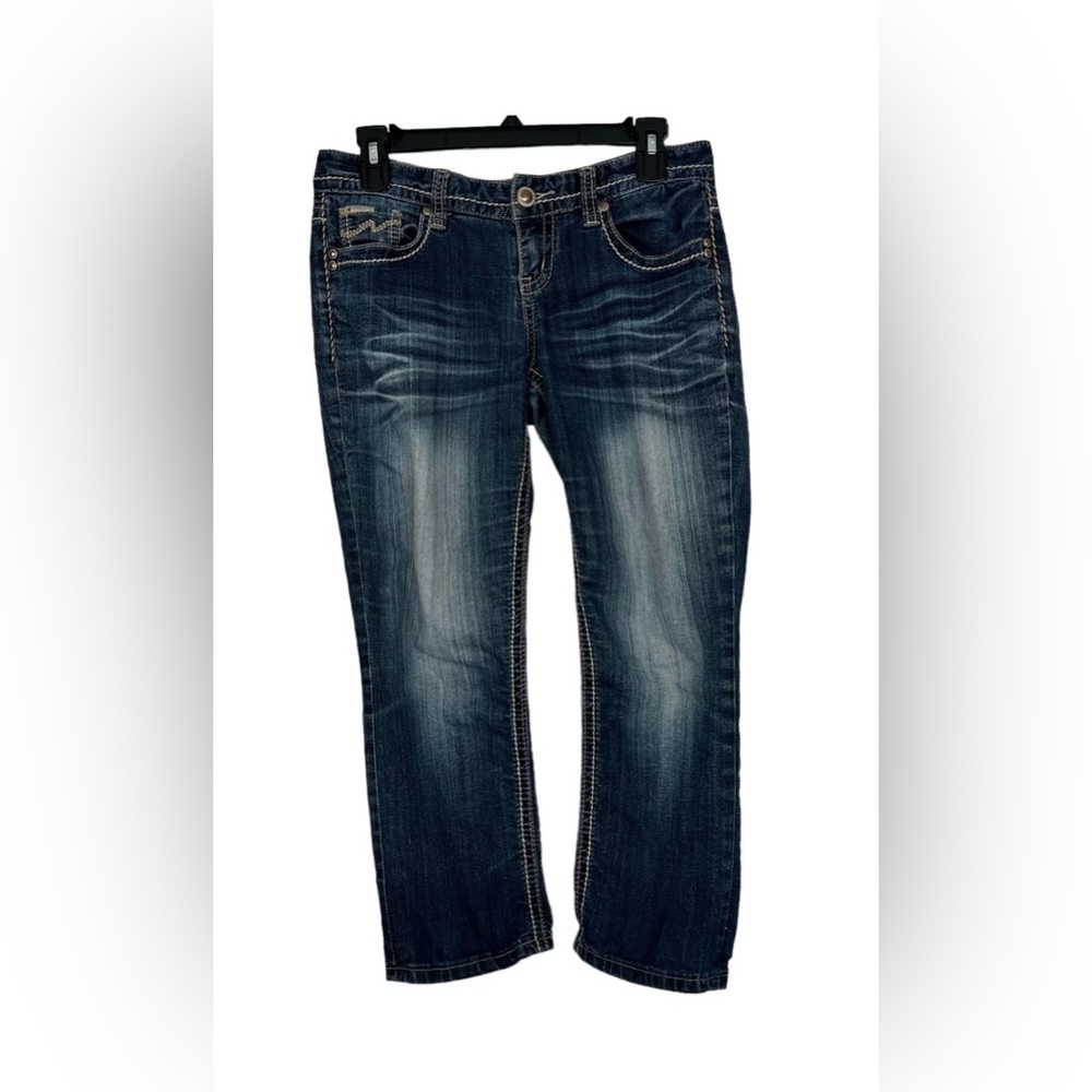 Maurices Dark Blue Capri Jeans